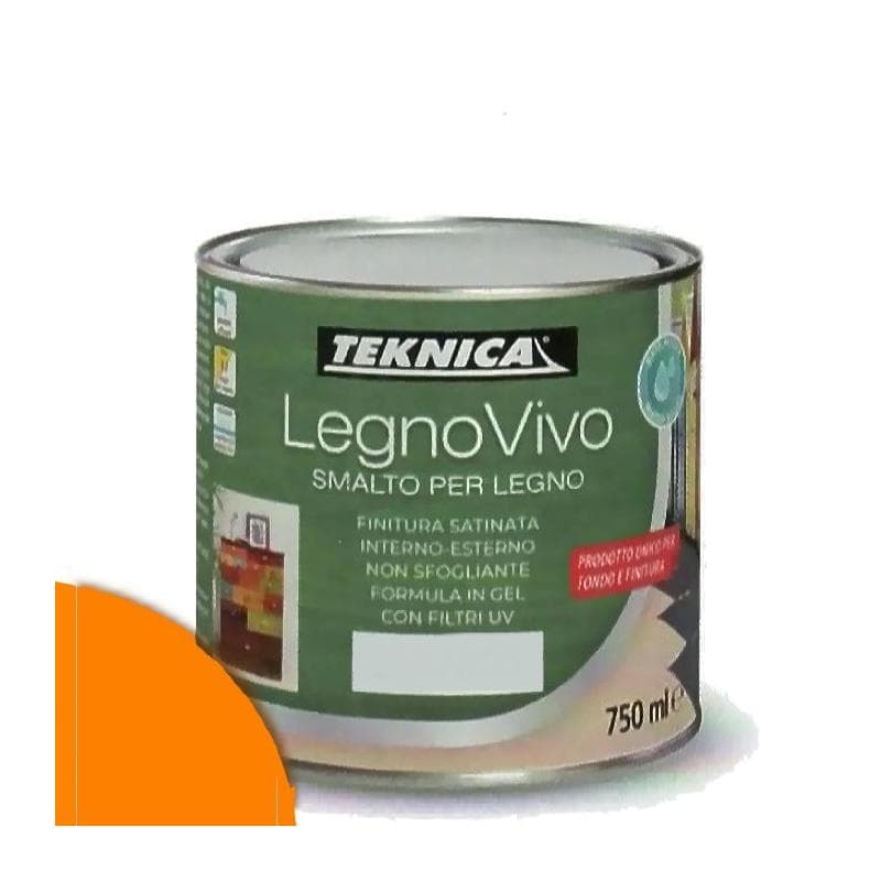 TEKNICA legno vivo smalto all'acqua per legno 750ml in gel vari colori - 16