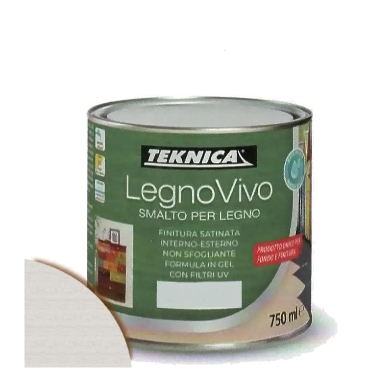 TEKNICA legno vivo smalto all'acqua per legno 750ml in gel vari colori - 17