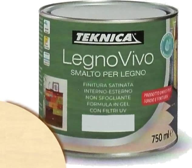 TEKNICA legno vivo smalto all'acqua per legno 750ml in gel vari colori - 3