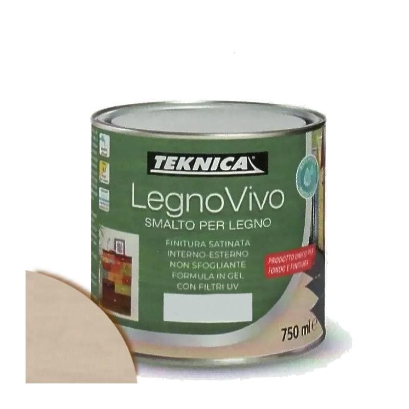 TEKNICA legno vivo smalto all'acqua per legno 750ml in gel vari colori - 23