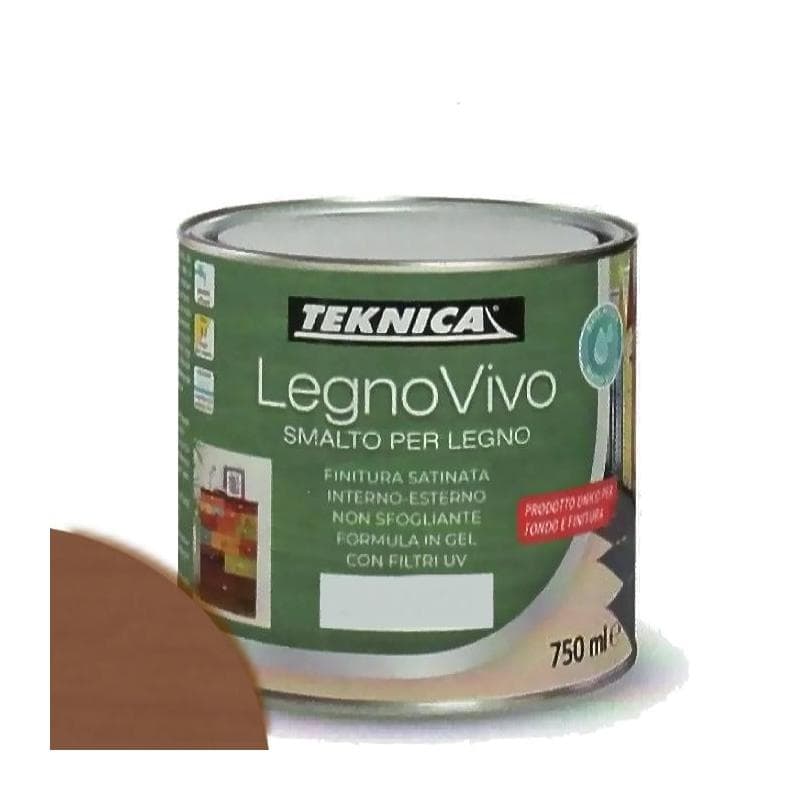 TEKNICA legno vivo smalto all'acqua per legno 750ml in gel vari colori - 24
