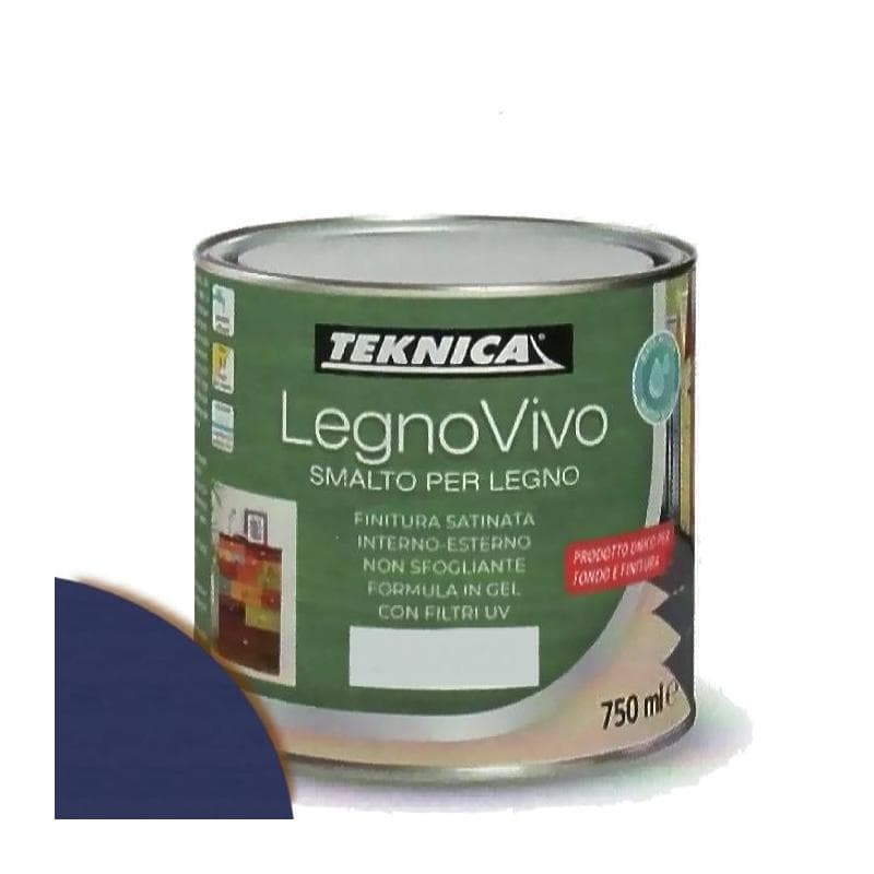 TEKNICA legno vivo smalto all'acqua per legno 750ml in gel vari colori - 25