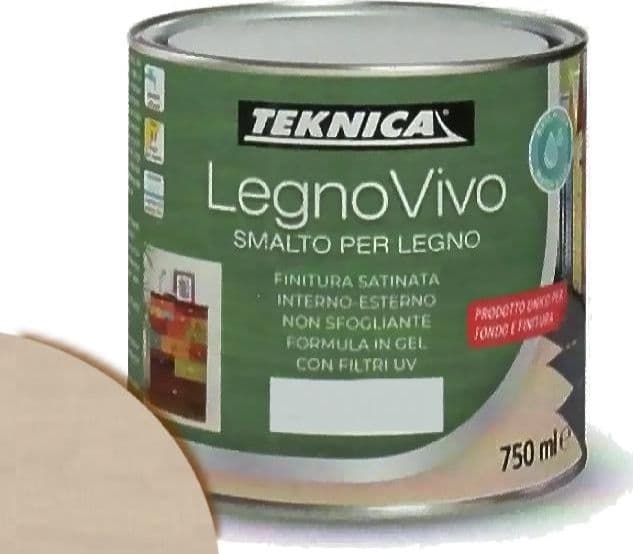 TEKNICA legno vivo smalto all'acqua per legno 750ml in gel vari colori - 4