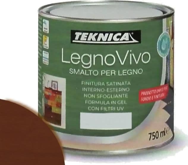 TEKNICA legno vivo smalto all'acqua per legno 750ml in gel vari colori - 9