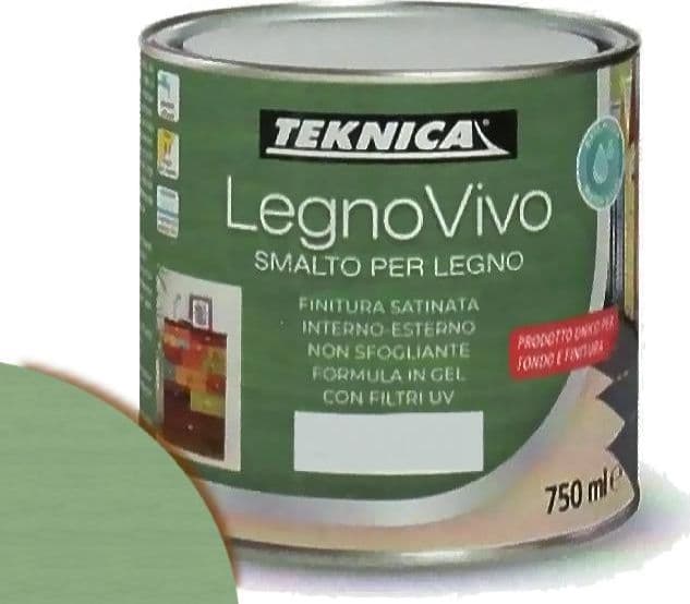 TEKNICA legno vivo smalto all'acqua per legno 750ml in gel vari colori - 10