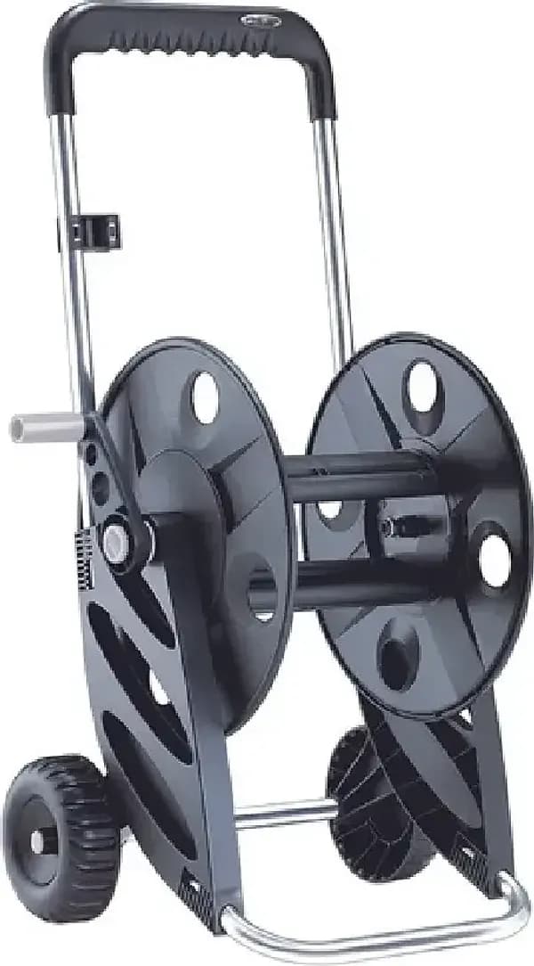 CLABER 8977 avvolgitubo silver all in alluminio carrello capacita max 60 metri - 3