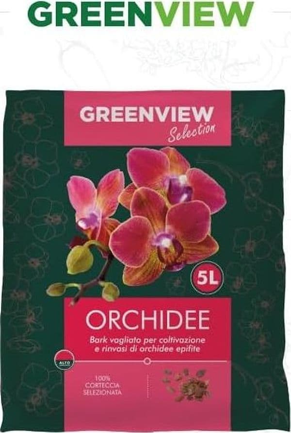 Greenview Terriccio di alta Qualità Specifico per le piante per Orchidee 5LT - 2