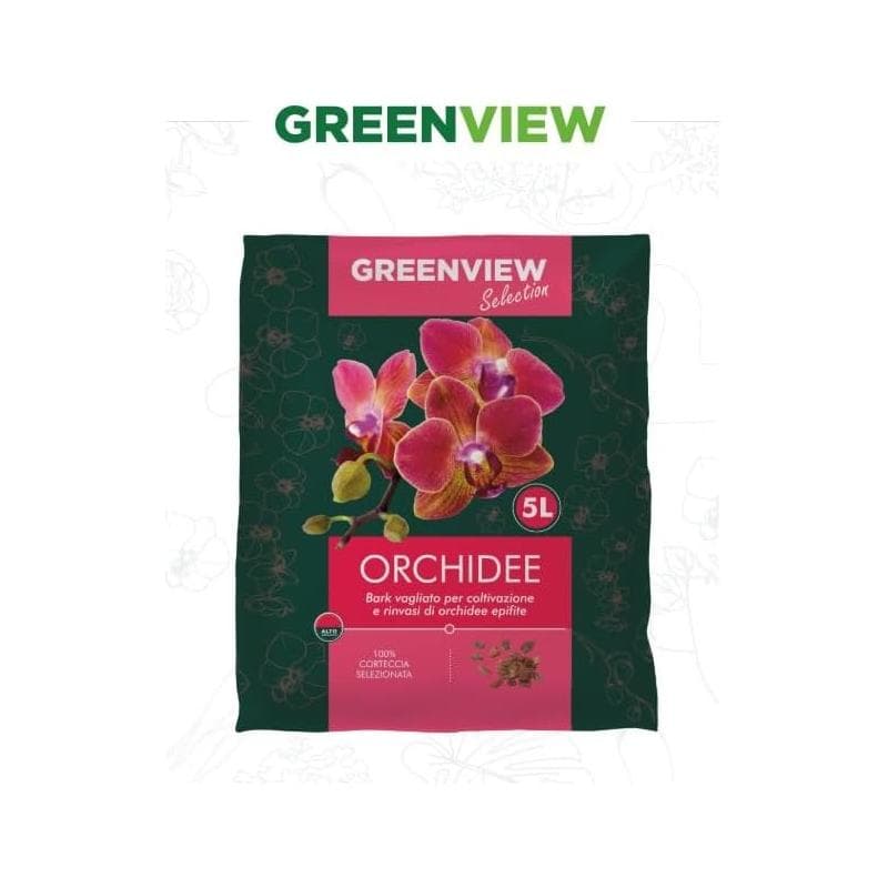 Greenview Terriccio di alta Qualità Specifico per le piante per Orchidee 5LT - 5