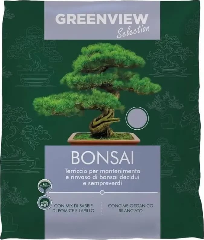 Greenview, Terriccio di alta Qualità, Specifico per le piante per Bonsai, 5LT - 5
