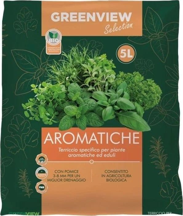 Greenview Terriccio di alta Qualità Specifico per le piante Aromatiche 5 LT - 2