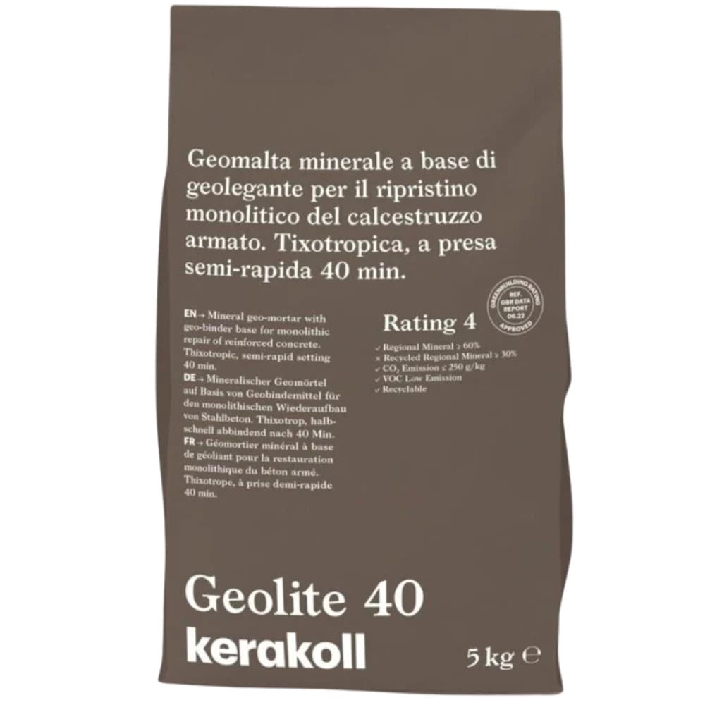 Geomalta Minerale Tixotropica GeoLite40 Per Strutture Calcestruzzo Kerakoll 25kg - 2