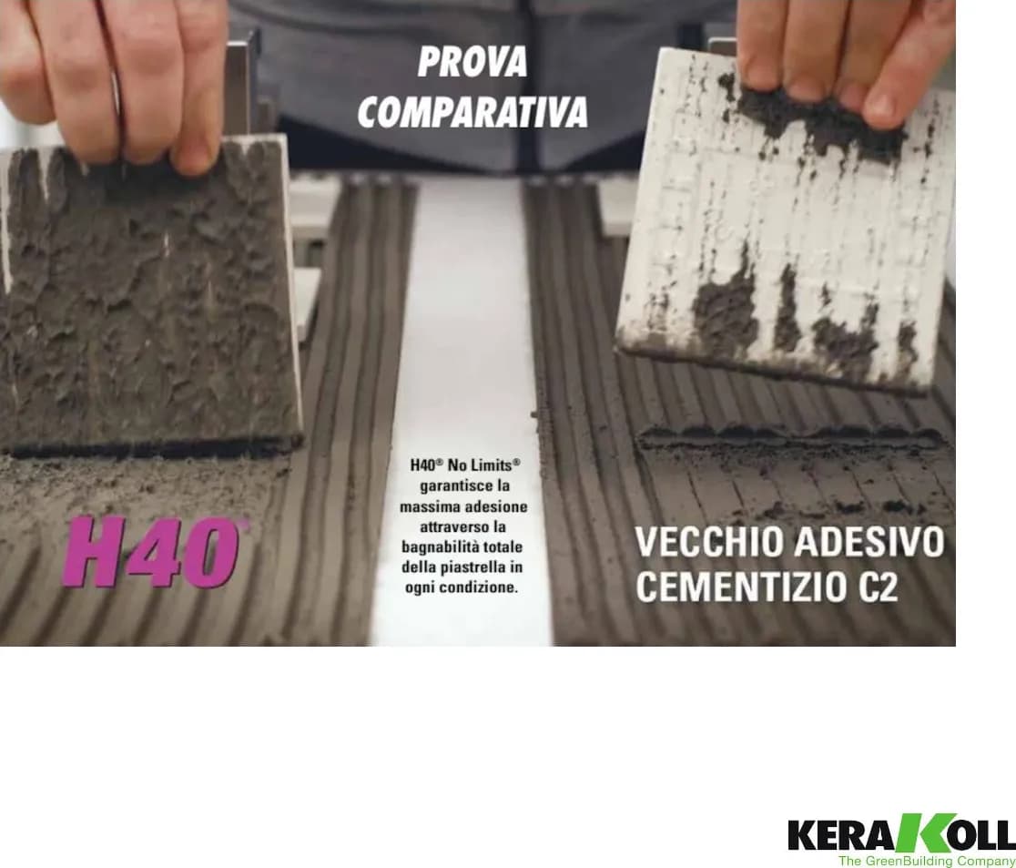 Kerakoll H40 No Limits Colla per Piastrelle Multiuso Gres Pietra Confezione 25kg - 4