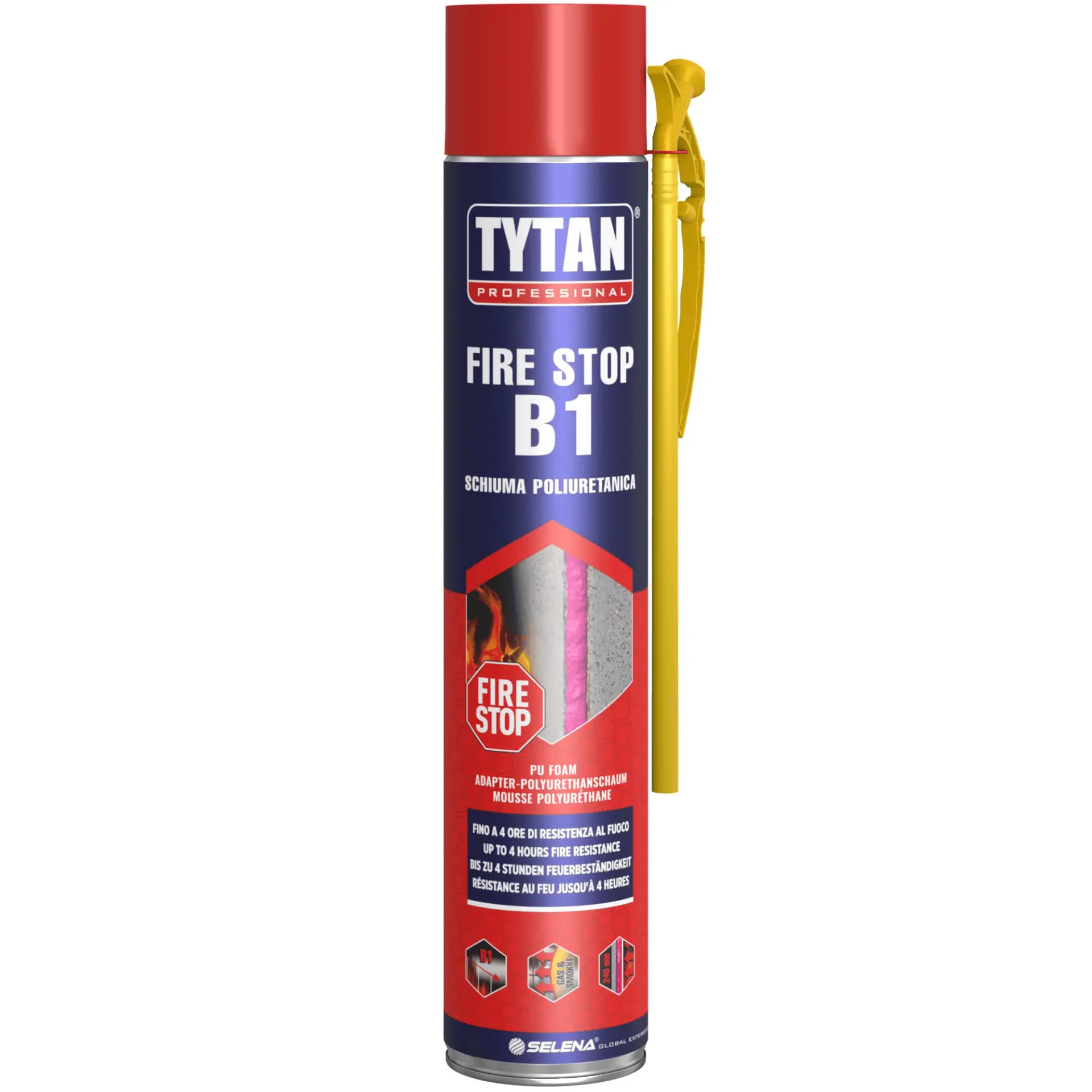 TYTAN SCHIUMA POLIURETANICA 750 ML ANTIFUOCO ALTA TEMPERATURA IGNIFUGA EL240 B1 - 2