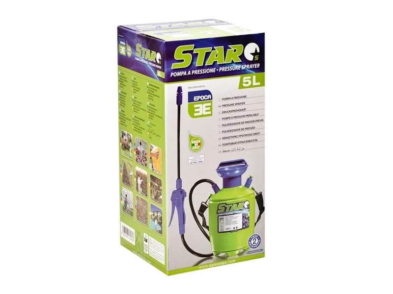 EPOCA Pompa a spalla manuale nebulizzatore 5lt per disinfestazione irrorazione - 2