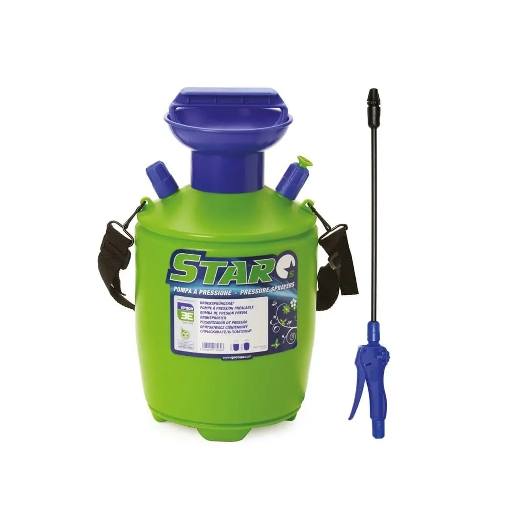 EPOCA Pompa a spalla manuale nebulizzatore 5lt per disinfestazione irrorazione - 3