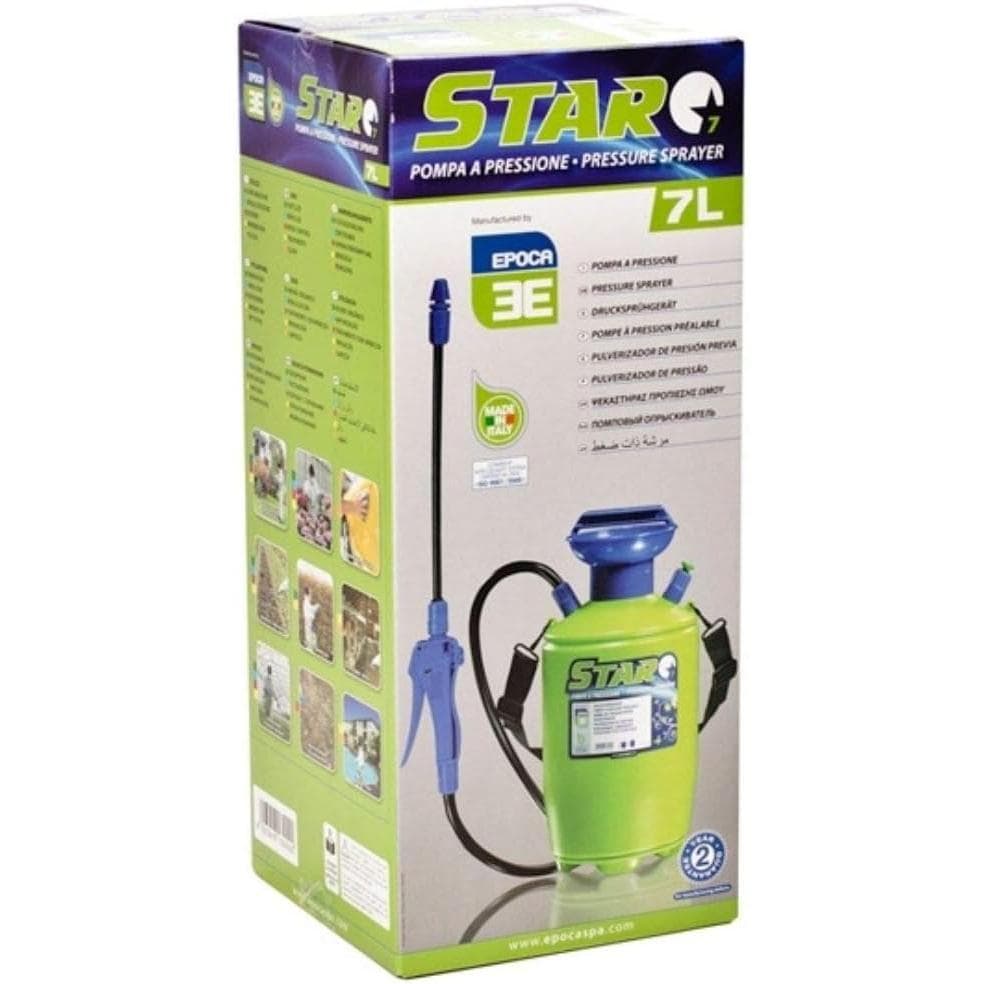 EPOCA Pompa a spalla manuale nebulizzatore 7lt per disinfestazione irrorazione - 11