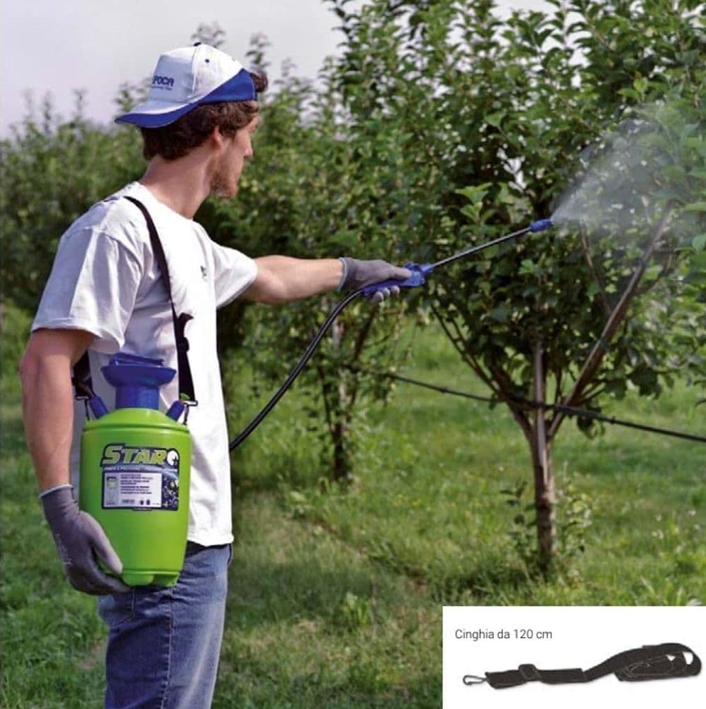 EPOCA Pompa a spalla manuale nebulizzatore 10 lt per disinfestazione irrorazione - 2