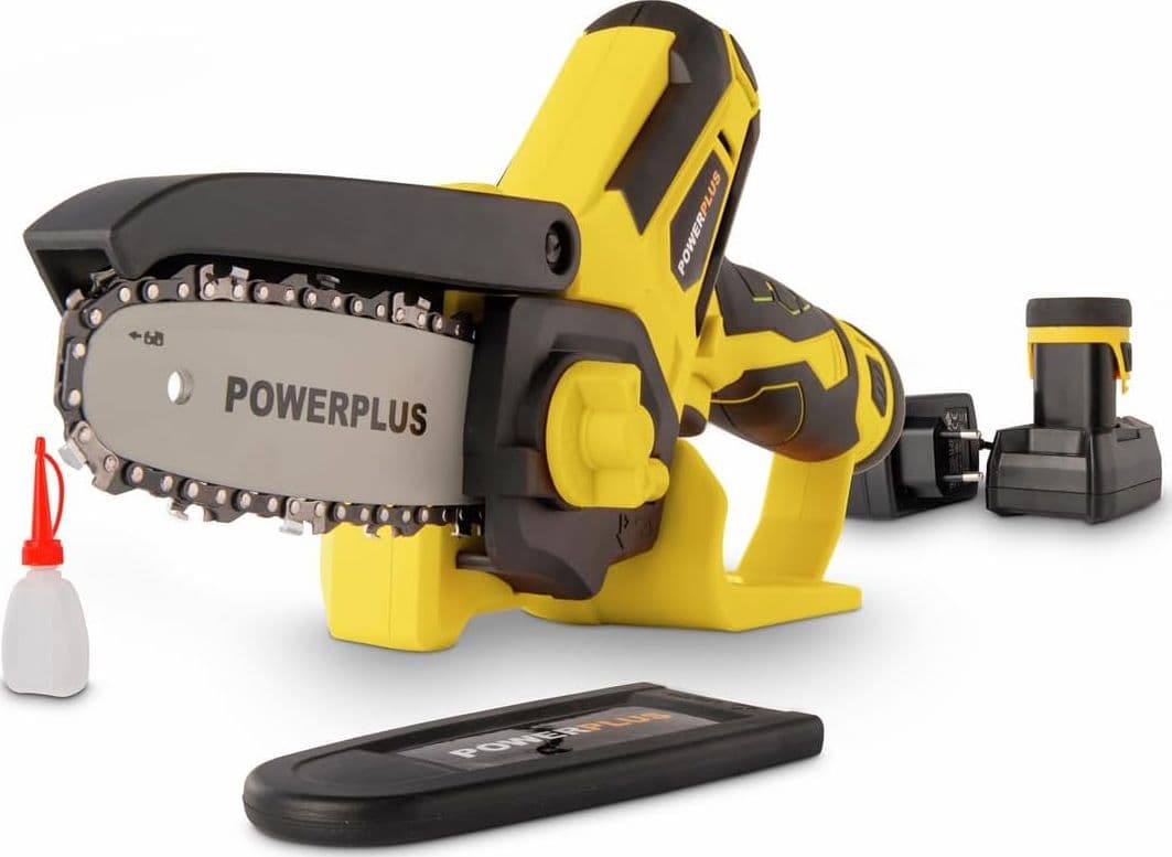 Powerplus POWXG1045-12V mini motosega con 2 batteria e caricabatterie Lama 100mm - 2