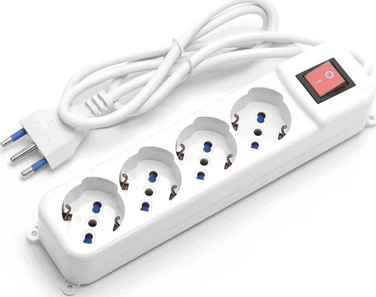 Multipresa Ciabatta Elettrica 4 Prese Universali ITA 10/16A Schuko 1,5 M Aigo - 2