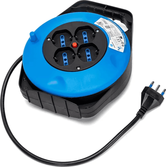Aigostar Prolunga Elettrica con Avvolgicavo 8 mt 4 Prese Polivalenti 3G1,5mm² - 4