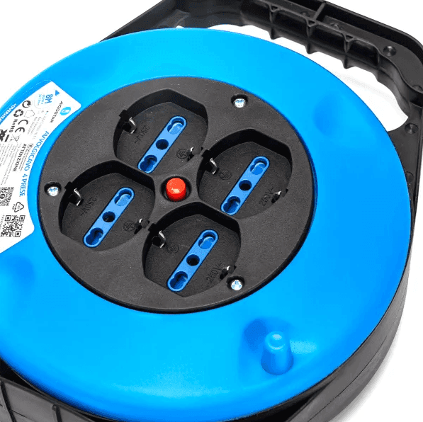 Aigostar Prolunga Elettrica con Avvolgicavo 8 mt 4 Prese Polivalenti 3G1,5mm² - 5