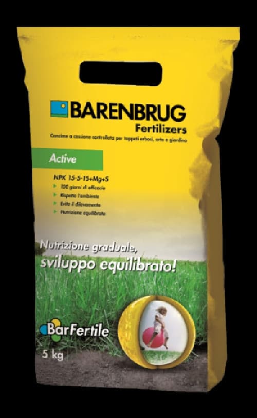 Concime universale 5 kg barenbrug prato e ornamentali NPK 15-5-15 +Mg +S - 2