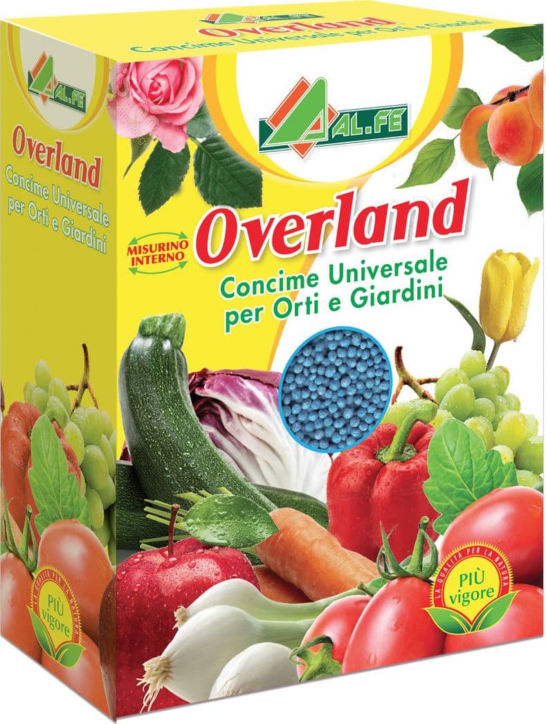 AL.FE CONCIME Overland granulare per Tutte Le Piante concime NPK Blu 1 kg