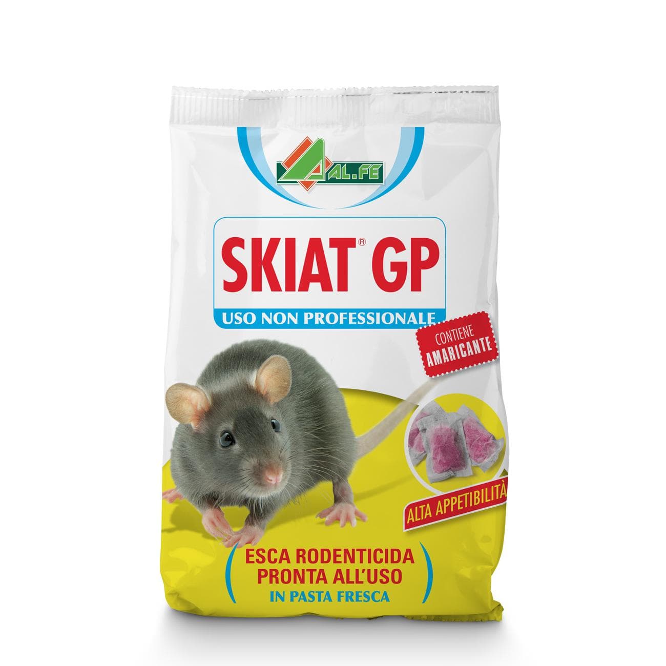 Al.fe Topicida Ratticida Esca per Topi Ratti in Pasta rossa Pronto Uso 150 g - 2
