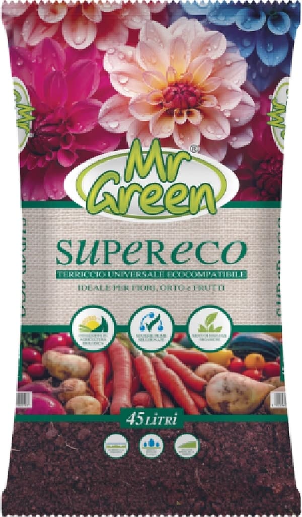 Greenview terriccio universale da 45lt supereco bio fibra di legno selezionata - 2