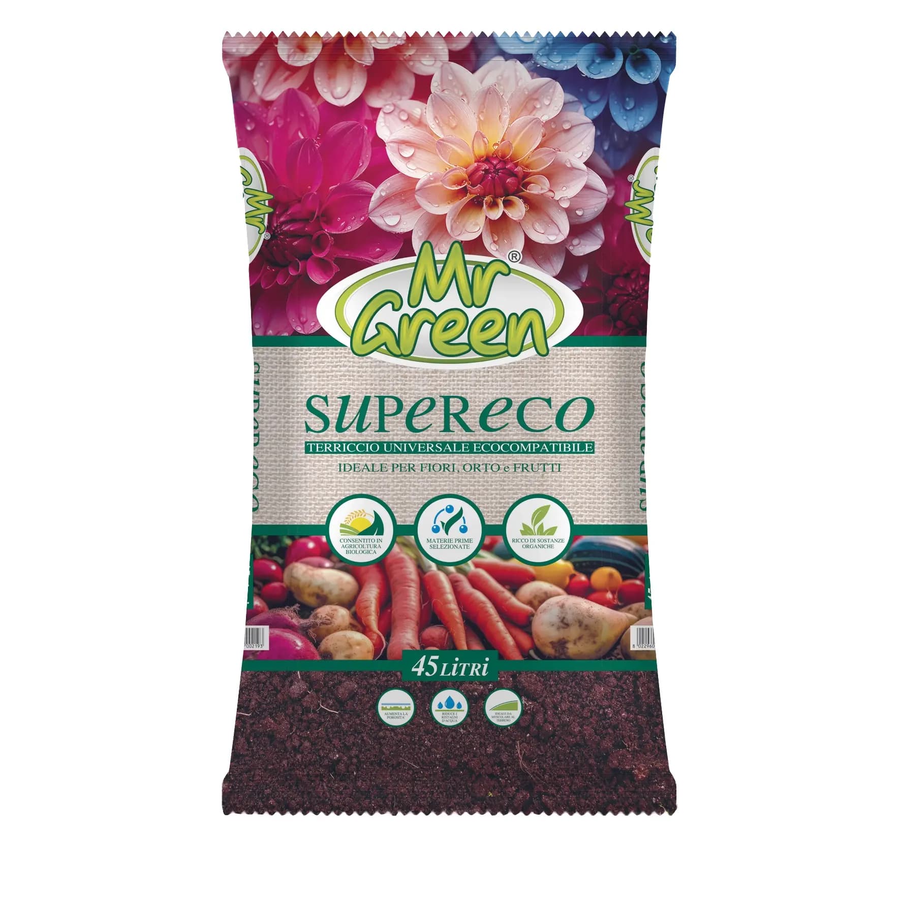 Greenview terriccio universale da 70 lt supereco bio fibra di legno selezionata - 2