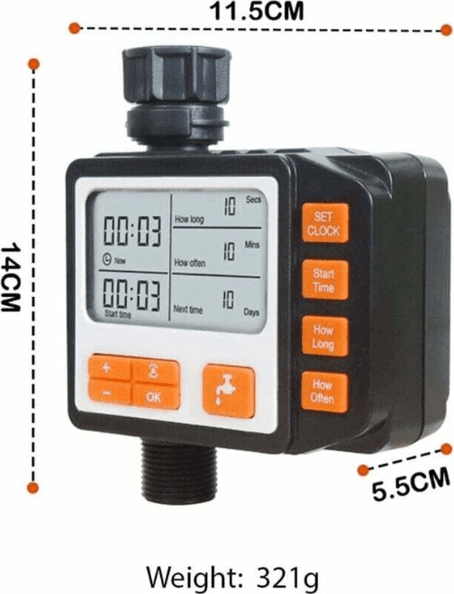 Timer Irrigazione Automatica Centralina Programmatore Irrigatore Prato Giardino - 2