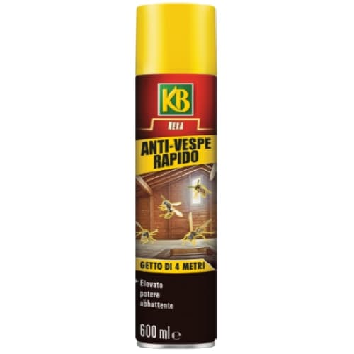 KB ANTI VESPE CALABRONI insetticida spray 750 ml getto fino a 4mt immobilizza - 2
