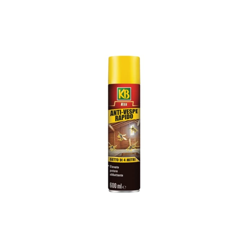 KB ANTI VESPE CALABRONI insetticida spray 750 ml getto fino a 4mt immobilizza - 3