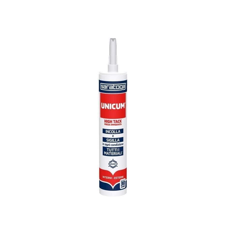 Adesivo siggilante saratoga unicum Trasparente 300 gr e bianco 460gr forte presa - 4