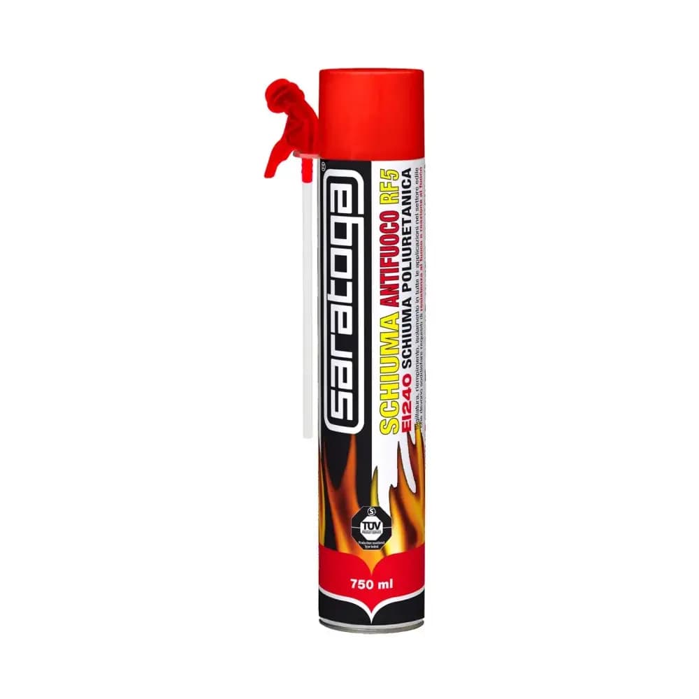 SCHIUMA POLIURETANICA SARATOGA EI 240 RF5 ml 750 antifuoco alta temperatura - 2