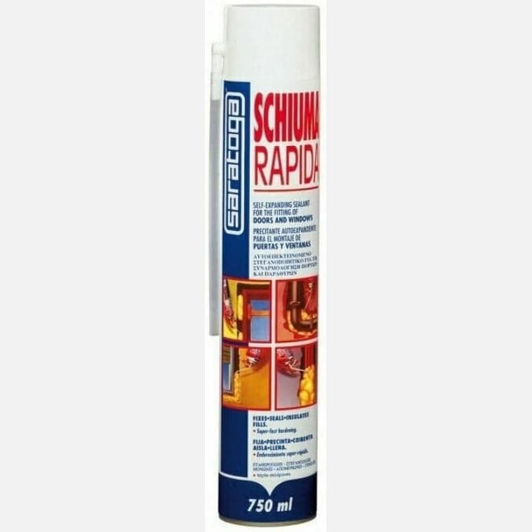 Saratoga SCHIUMA RAPIDA poliuretanica autoespandente uso manuale 750ml 40lt - 2