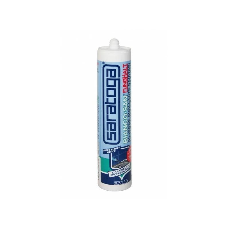 Silicone per Igienici SARATOGA BIANCOSAN Funghicida da 310 ml Bianco Antimuffa - 2