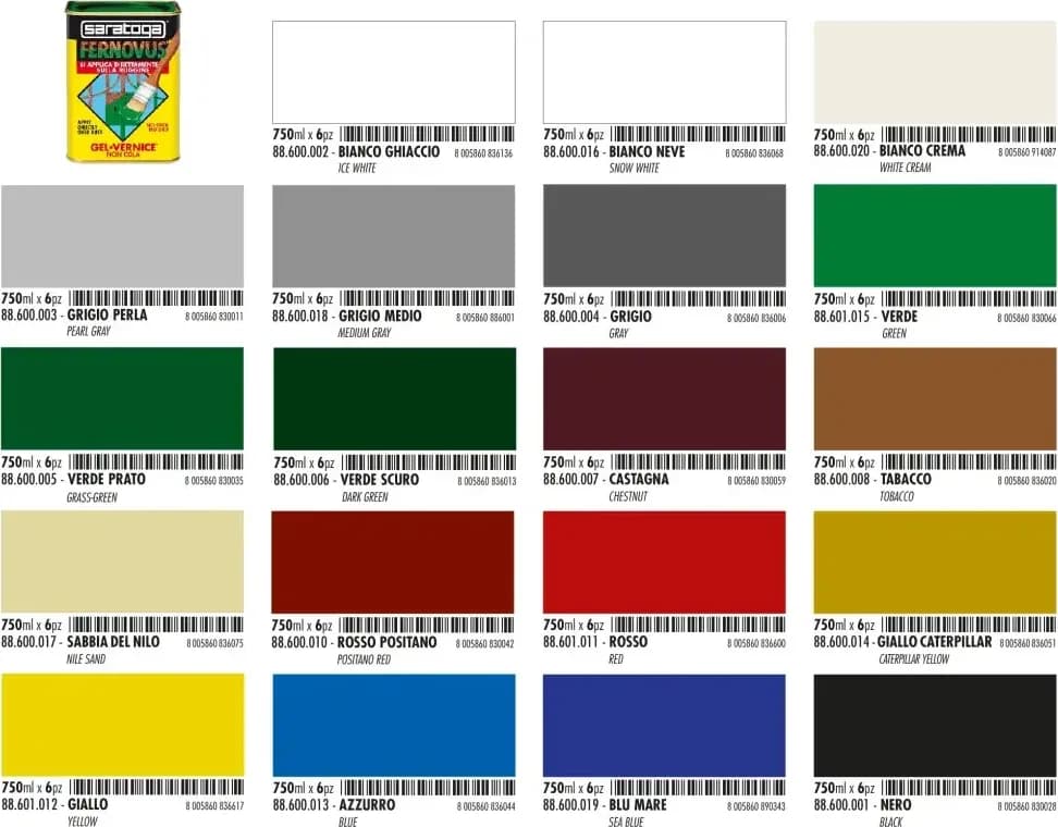 Fernovus Saratoga Vernice Gel Pittura Smalto Antiruggine effetto 2in1 da 750 ml - 8