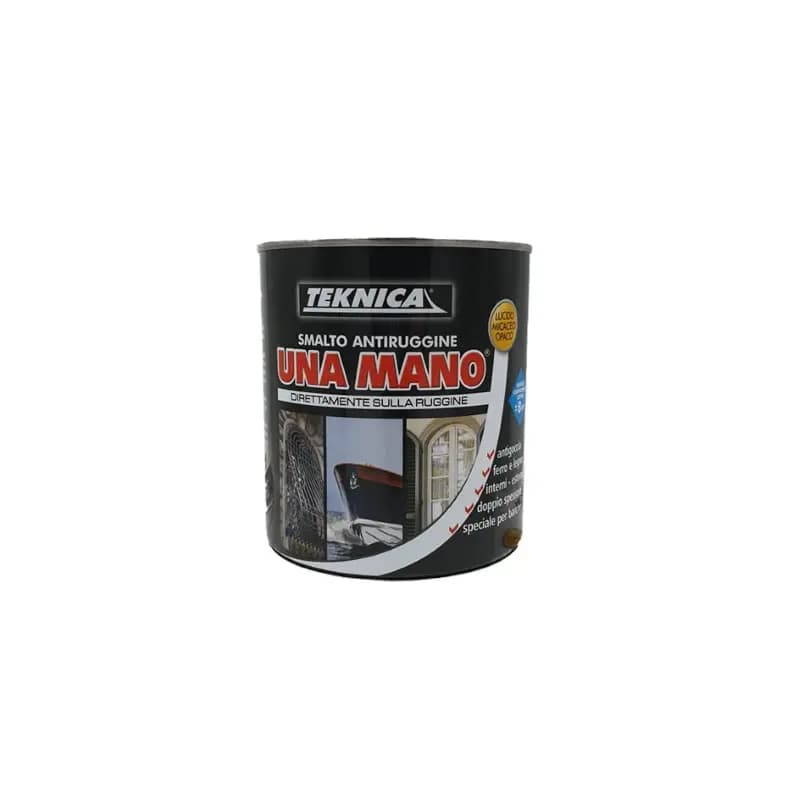 Teknica UNA MANO Smalto Antiruggine interno esterno barche protetti 750ML LUCIDO - 7