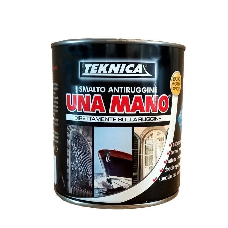 Teknica UNA MANO Smalto Antiruggine interno esterno barche protettiv 750ML OPACO - 4