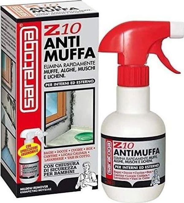 Saratoga Z10, Spray liquido antimuffa per muro Contro muffe, alghe muschi 250ml - 2