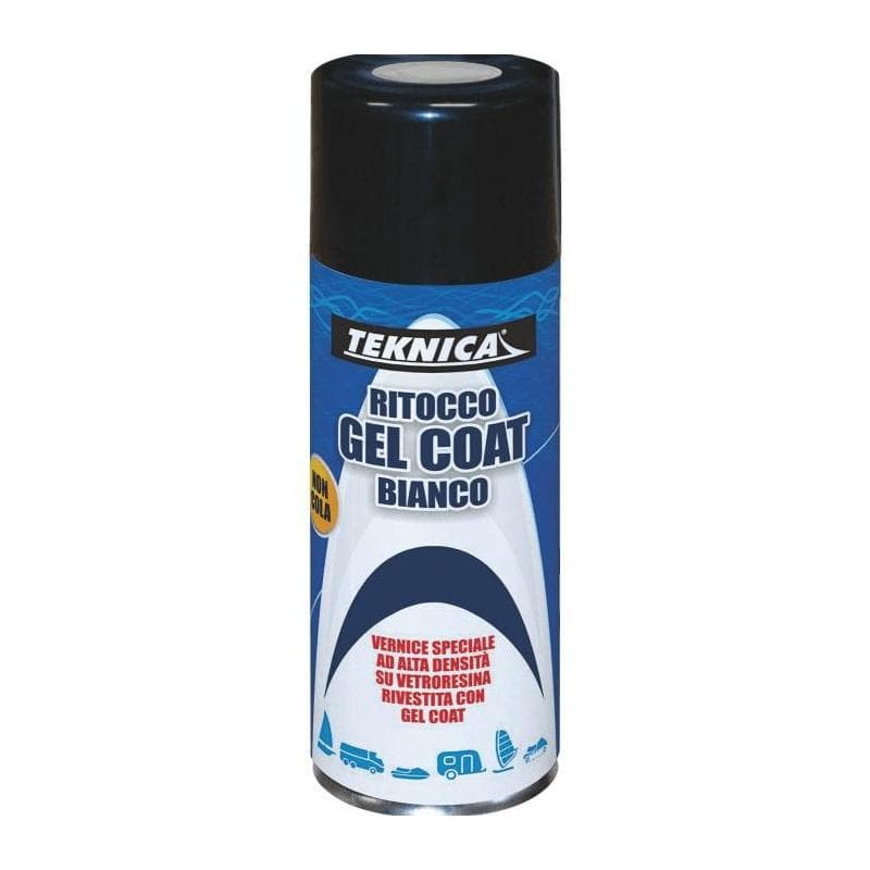 GEL COAT BIANCO BOMBOLETTA SPRAY RITOCCHI VELOCI RAPIDI NAUTICA BARCHE CARAVAN - 2