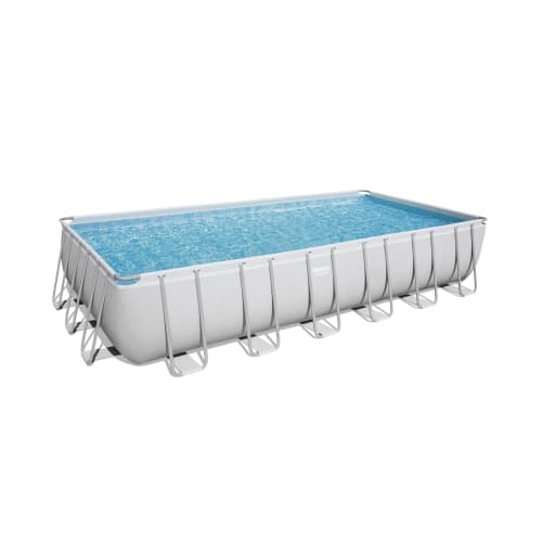 PISCINA FUORI TERRA BESTWAY POWER STEEL FRAME RETTANGOLARE CM.732X366X132 56475 - 2