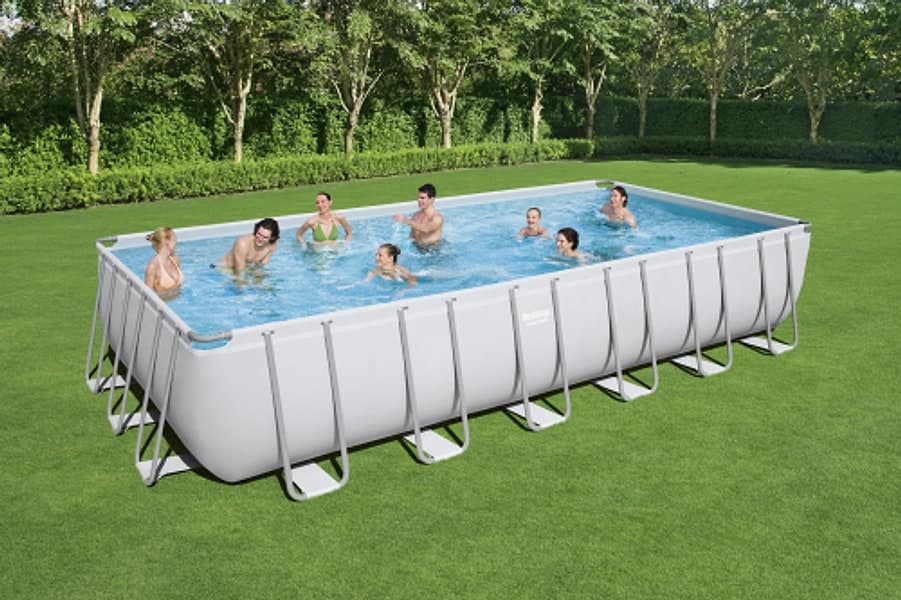 PISCINA FUORI TERRA BESTWAY POWER STEEL FRAME RETTANGOLARE CM.732X366X132 56475 - 4