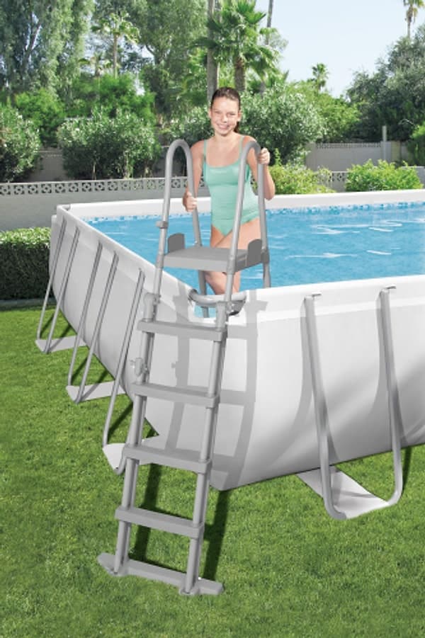 PISCINA FUORI TERRA BESTWAY POWER STEEL FRAME RETTANGOLARE CM.732X366X132 56475 - 5