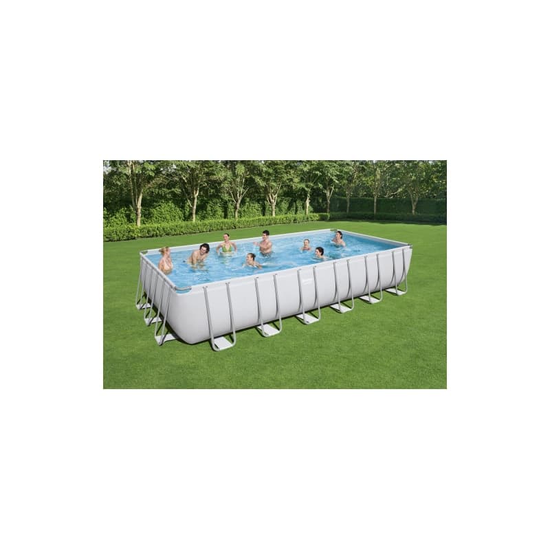 PISCINA FUORI TERRA BESTWAY POWER STEEL FRAME RETTANGOLARE CM.732X366X132 56475 - 8