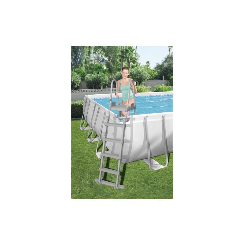 PISCINA FUORI TERRA BESTWAY POWER STEEL FRAME RETTANGOLARE CM.732X366X132 56475 - 9