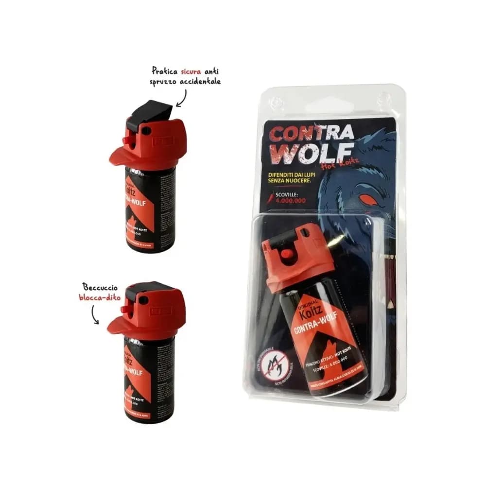 Deterrente spray  contro lupi orsi ed animali selvatici in alta concentrazione - 2