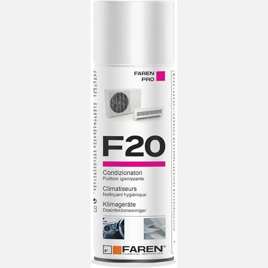 Faren - F20 - Igienizzante Spray per Climatizzatori di Casa e Auto - 400ml - 2