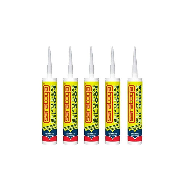 Saratoga SIL 3004 SILICONE  TRASPARENTE da 280 ml  confezione da 5 PZ - 3